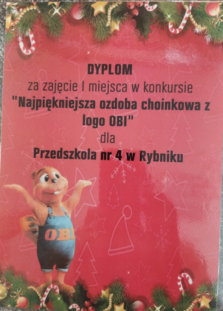 Dyplom 1 miejsce 